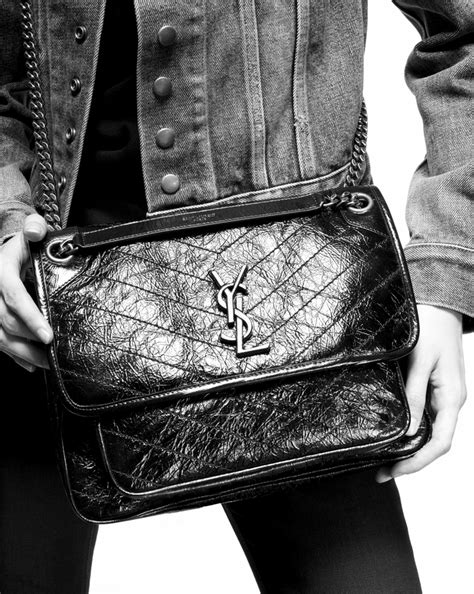 anthracite ysl nike medium handbag|saint laurent ysl niki bag.